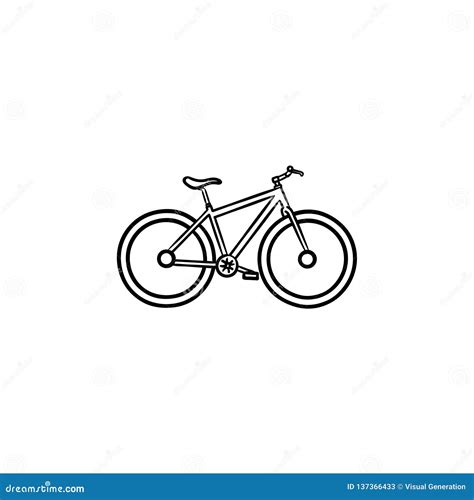 Bicycle Hand Drawn Outline Doodle Icon Stock Vector Illustration Of