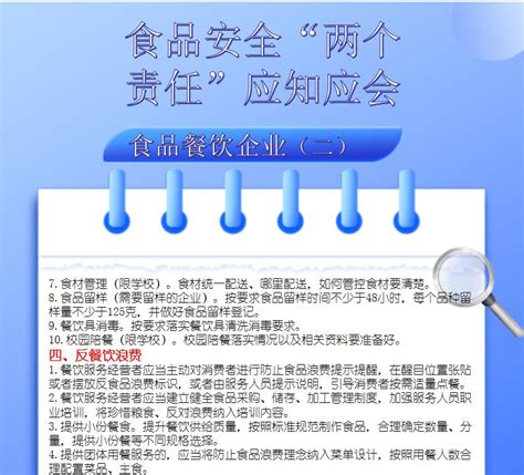 食品安全“两个责任”应知应会（六）澎湃号·政务澎湃新闻 The Paper