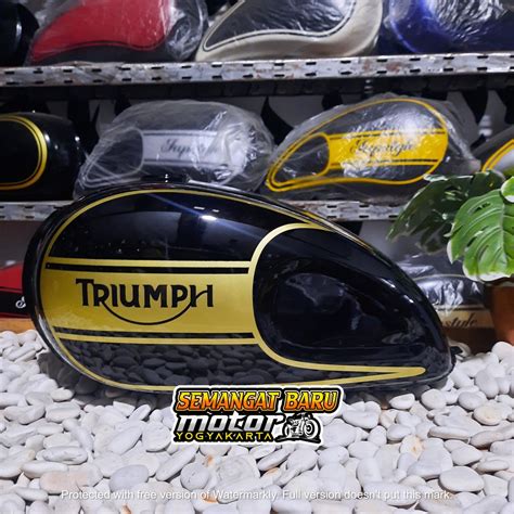 Jual TANGKI TRIUMPH PREMIUM POLOS Custom MOTOR Megapro Primus MEGAPRO