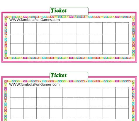 Tambola Tickets Printable Pdf