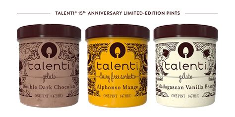 Talenti Gelato And Sorbetto Celebrates 15th Anniversary With Limited