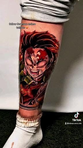 Tanjiro From Demon Slayer Tattoo By Dave Vero Ink Video Scene