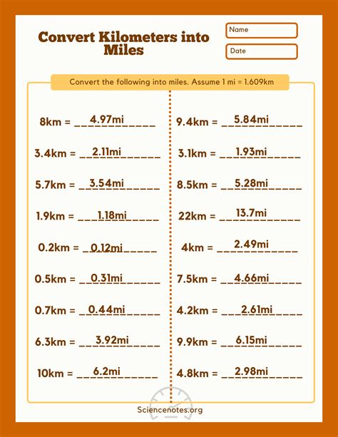 conversion chart for kilometers to miles Conversion table: miles to kilometers