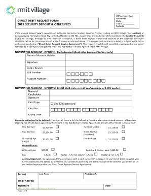 Fillable Online D6awwziciq1ma Cloudfront Office Use Only DIRECT DEBIT