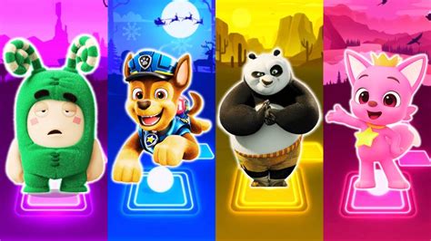 Oddbods Paw Patrol Kung Fu Panda Pinkfong Tiles Hop Edm Rush