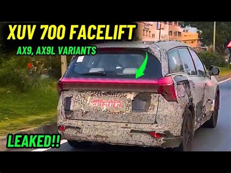 Mahindra Xuv Facelift New Features Add Youtube