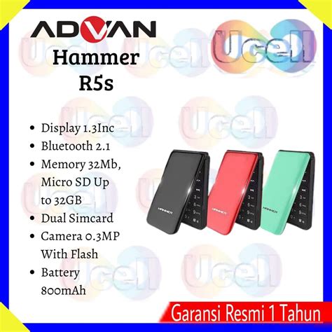 Jual Advan Hammer R Flip Phone Swipp R S Shopee Indonesia