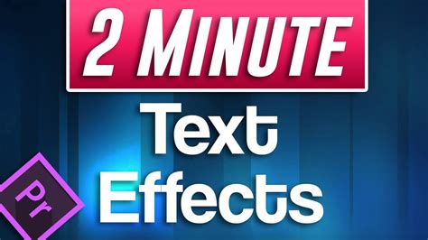 Text effect preset premiere pro - svnelo