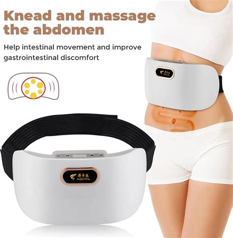 Abdominal Massager Bian Stone Tummy Kneading Instrument 3 Modes