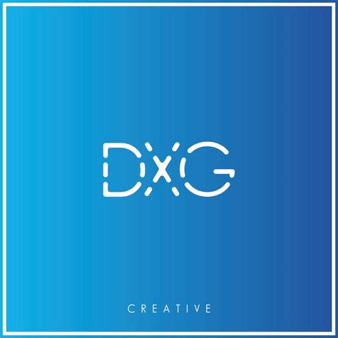 Dxg Premium Vector último Diseño De Logotipo Diseño Creativo De Logotipo Ilustración Vectorial