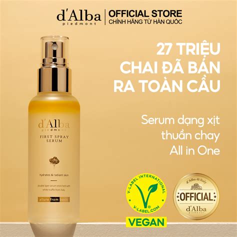 d Alba Official Serum dạng xịt khoáng căng bóng da First Spray Serum