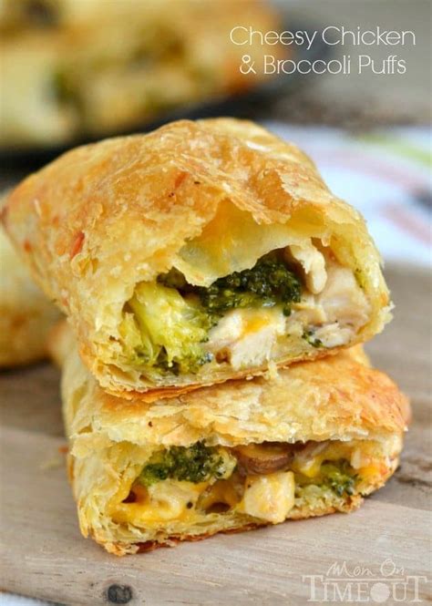 Cheesy Chicken And Broccoli Puffs Mom On Timeout