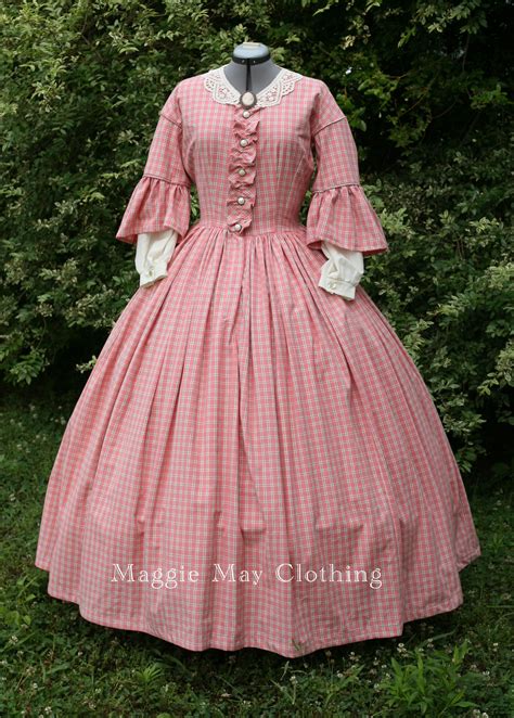 1860s Dress Southern Belle Dress Victorian Era Dresses Victorian