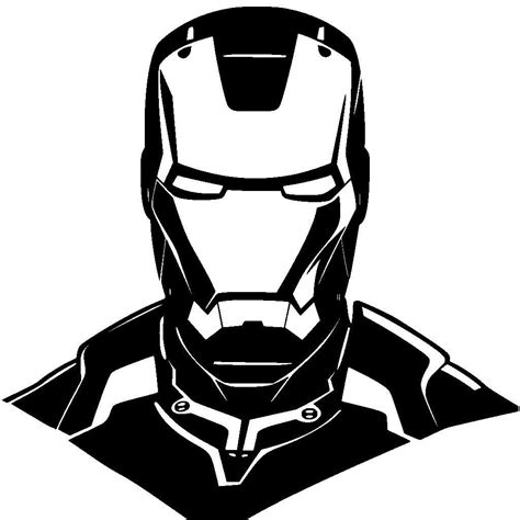 Gratis Iron Man Vector 2 SVG K40 Laser Cutter