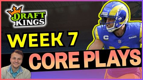 Nfl Dfs Week 7 Must Plays Draftkings Youtube