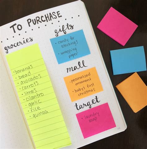 Ways To Use Sticky Notes In Your Bullet Journal Let S Live And Learn