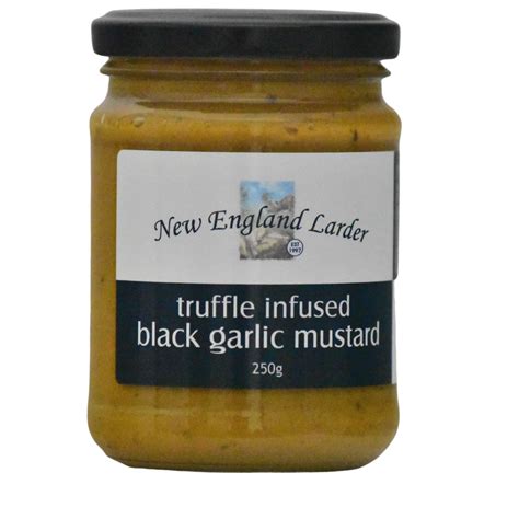 New England Larder Truffle Infused Black Garlic Mustard 250g Fresh