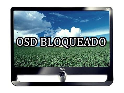 Monitor Aoc F Osd Bloqueado Como Resolver Youtube