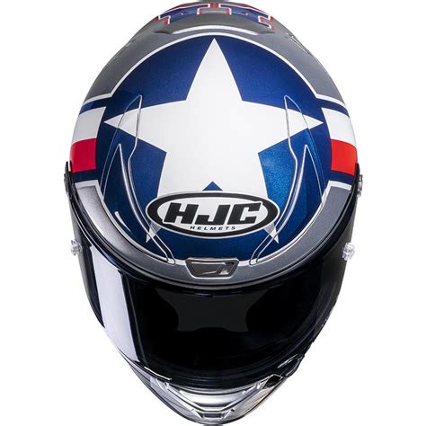 Casque RPHA 1 BEN SPIES SILVERSTAR MC21 HJC RPHA Bleu Rouge Blanc