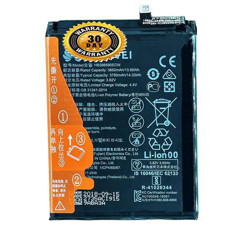 Zoraiz Original Hb386590ecw Battery Compatible With Huawei Honor 8x