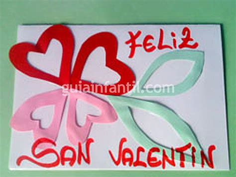 Tarjeta De San Valentín Manualidades Para Niños