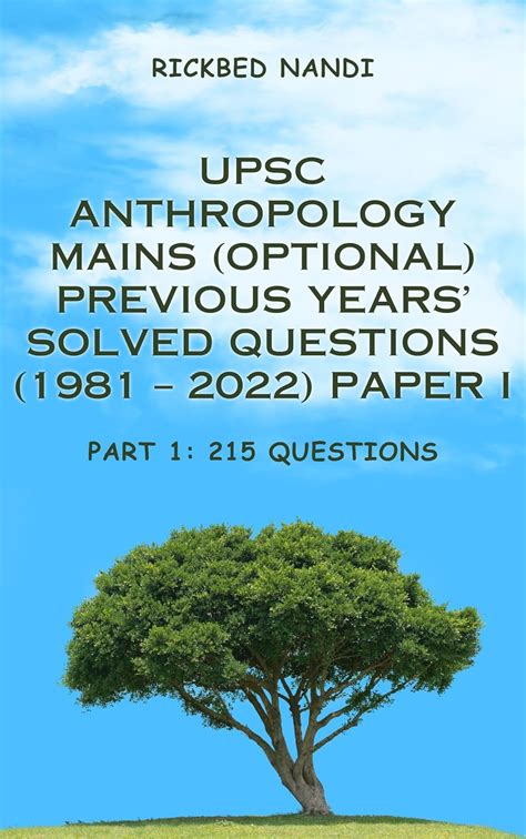 Anthropology Mains Optional Previous Years Solved Questions