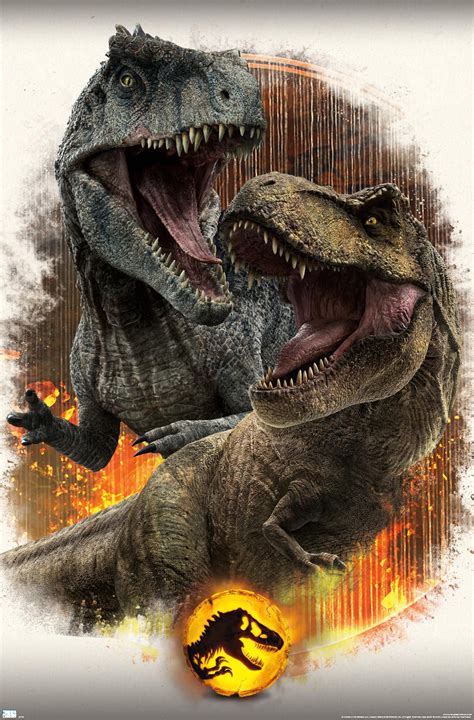 Jurassic World Dominion Giga Vs T Rex Wall Poster 22375 X 34