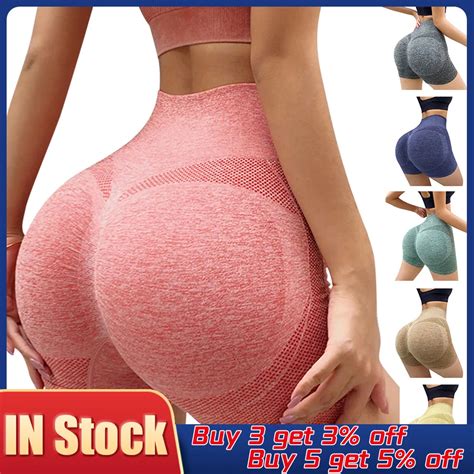 High Waist Fitness Yoga Shorts Leggings Women Yoga Running Gym Leggings Lift Butt Fitness