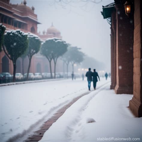 Winter Snow In Delhi Stable Diffusion Online