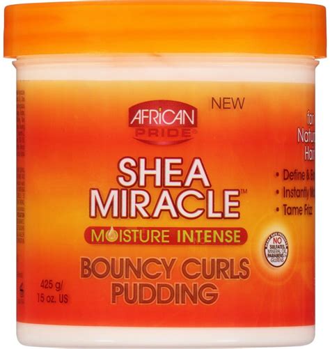 African Pride Shea Miracle Moisture Intense Bouncy Curls Pudding 15 Oz