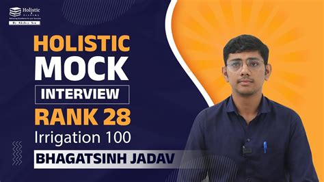 Holistic Mock Interview Rank Bhagatsinh Jadav Irrigation