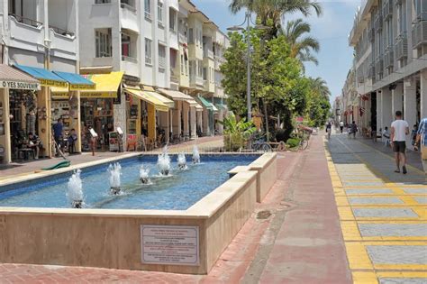 Street Of Kemer Turkey Stock Image Image Of Trees Tourism 12064655