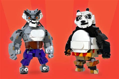 LEGO Kung Fu Panda comes with a posable design, a jiggling belly, and a ...