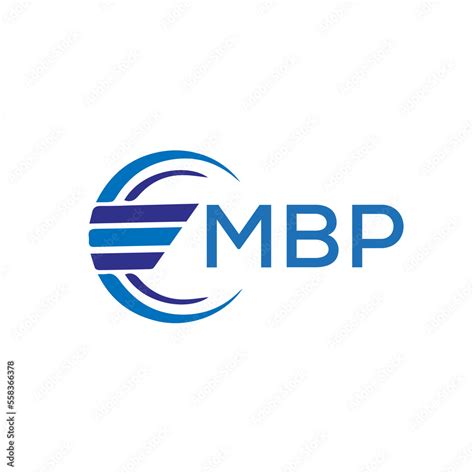mbp letter logo mbp blue image  white background mbp vector logo