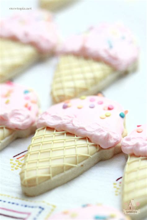 Ice Cream And Pineapple Decorated Cookie Tutorials Sweetopia