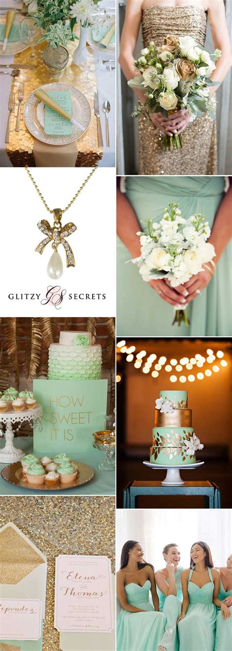 Mint And Gold Wedding Ideas Glitzy Secrets