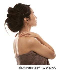 Beautiful Asian Brunette Nude On White Stock Photo 126430790 Shutterstock