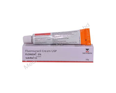 Fluorouracil Flonida Cream 10gm 5 Rx MEDICINE FOR WORLD