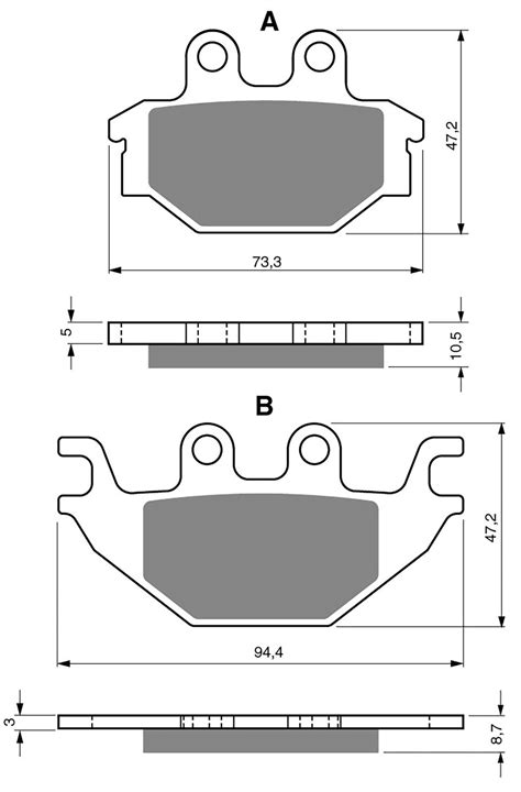 Brake Disc Pads Front R H Goldfren For Sym Outlander S Quad Ebay