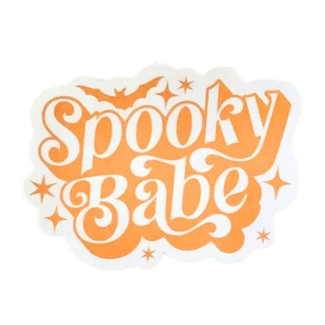 Spooky Babe StickerOrange Babes Halloween Stickers Spooky