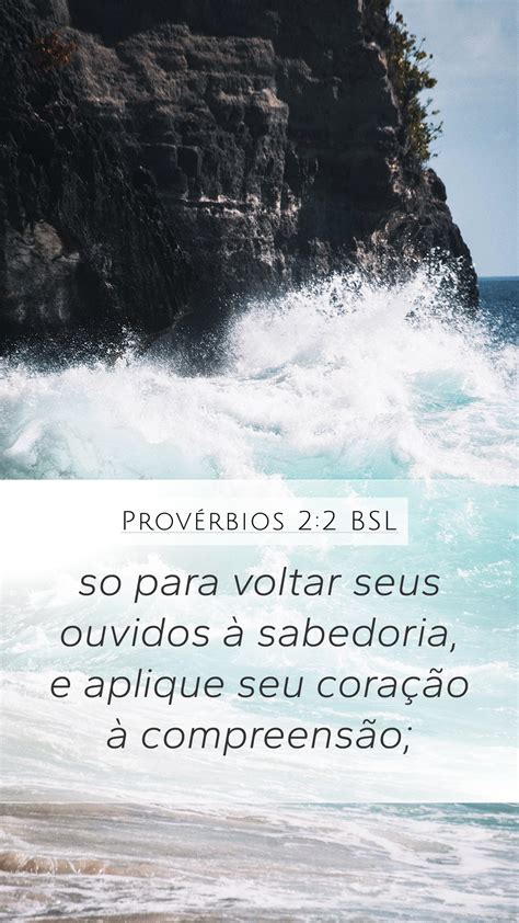 Provérbios 2 2 BSL Mobile Phone Wallpaper so para voltar seus ouvidos