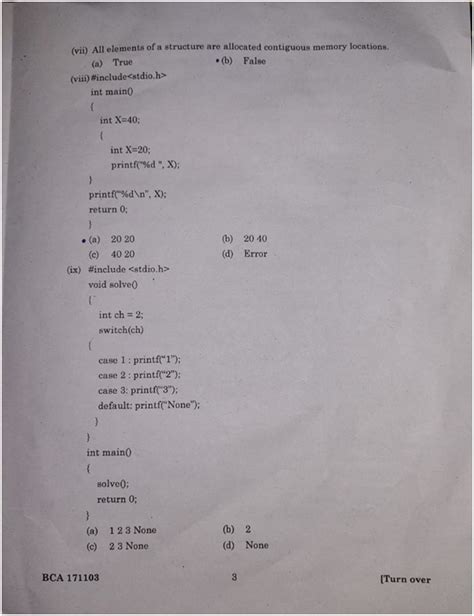 C Programming Question Paper 2022 C Programming Question Paper BCA