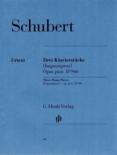 Klavierst Cke Impromptus Op Post D Von Franz Schubert Im