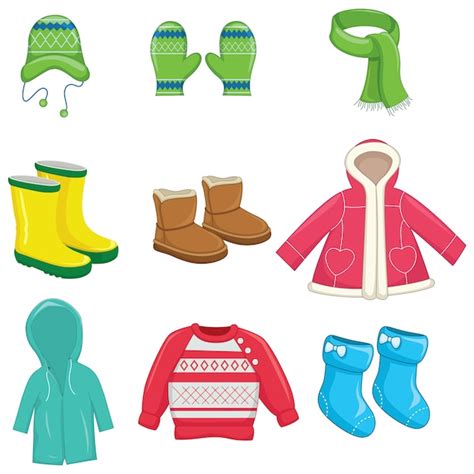 Premium Vector | Winter clothes