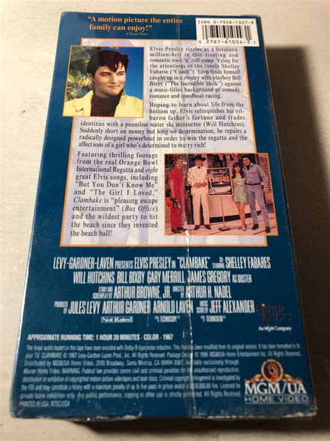 Clambake 1967 VHS NEW Comedy Musical Elvis Presley Shelley Fabares