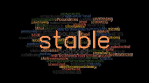 Stable Synonyms And Related Words What Is Another Word For Stable