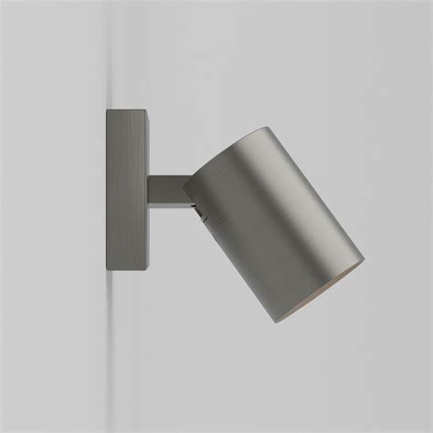 Ascoli Single Wall Light 240V 50W Matt Nickel Mr Resistor Lighting