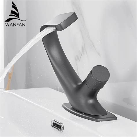 Havza Musluklar Mat Siyah Modern Banyo Musluk Bataryas Pirin Lavabo