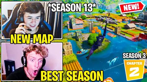 Tfue And Bugha First Time Playing New Fortnite Chapter 2 Season 3 Season 13 Youtube