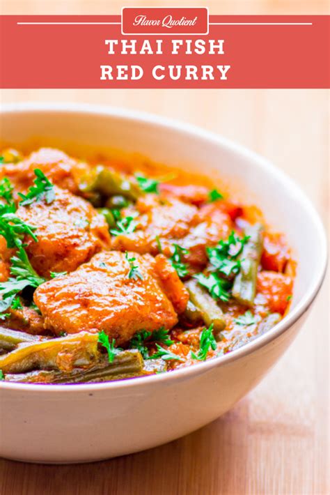 Classic And Authentic Thai Red Fish Curry Flavor Quotient